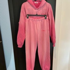 Madhappy sweat set, size medium in both